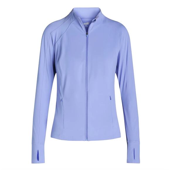 Avia Women's Small SoftSculpt Zip-Up Active Jacket Periwinkle Blue - Picture 1 of 7